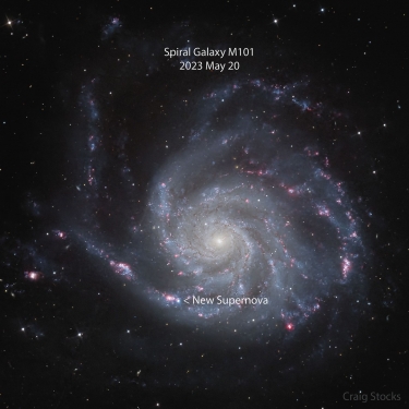 M101銀河　超新星