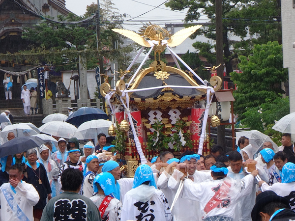 令和5年 茅ヶ崎市本村 八坂神社神輿修復記念渡御 初日