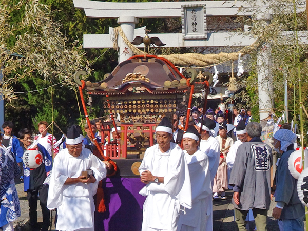 令和5年 伊豆松崎町の秋まつり 舟寄神社例大祭 神輿宮出し