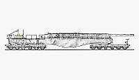 ハセガワ 1/72 ドイツ 列車砲 K5(E) レオポルド 冬季迷彩 w/フィギュア プラモデル 30070