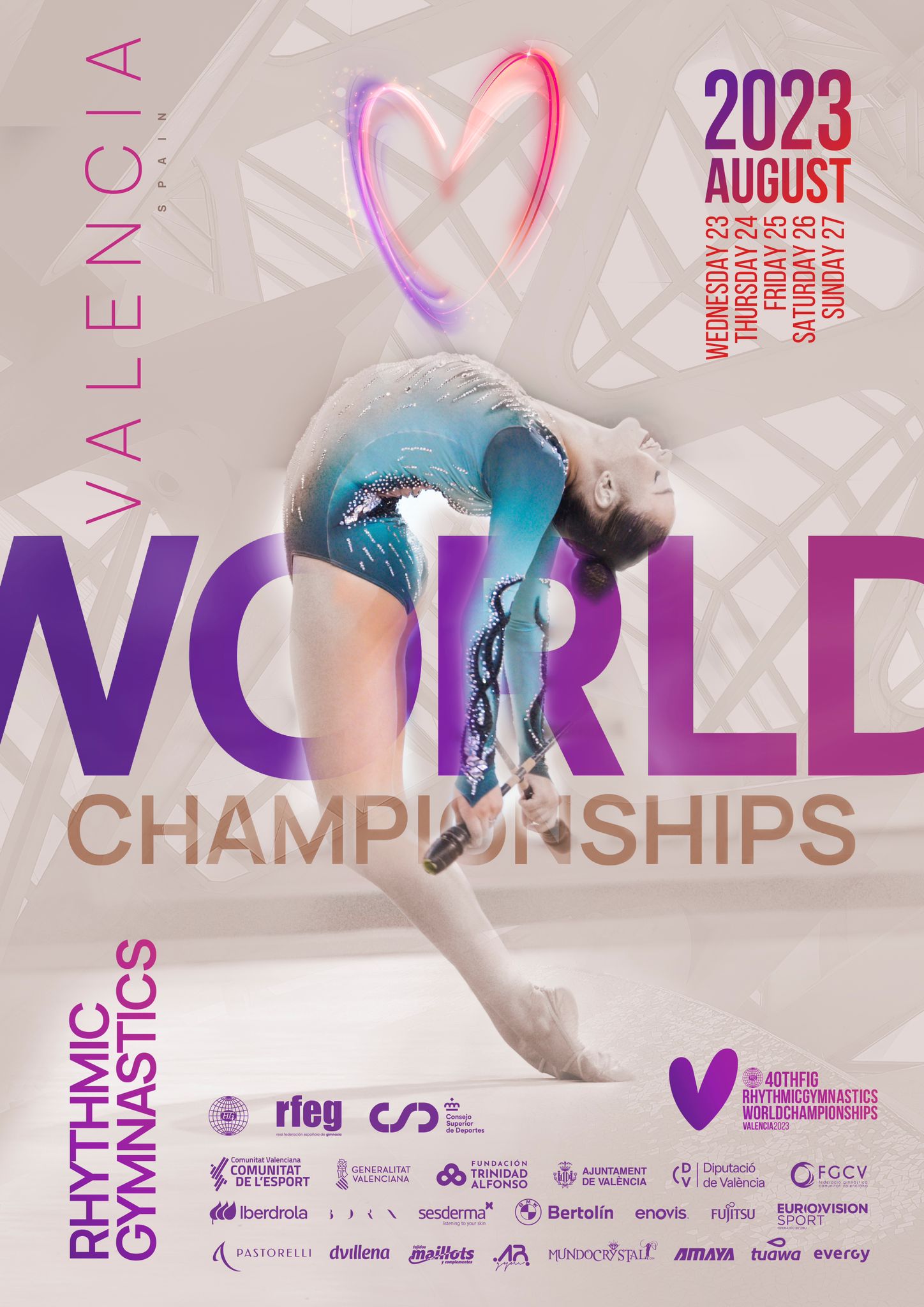 World Championships Valencia 2023 poster