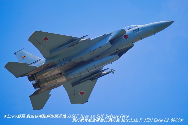 hiroの部屋 航空自衛隊新田原基地 JASDF Japan Air Self-Defense Force 飛行教育航空隊第23飛行隊 Mitsubishi F-15DJ Eagle 82-8066