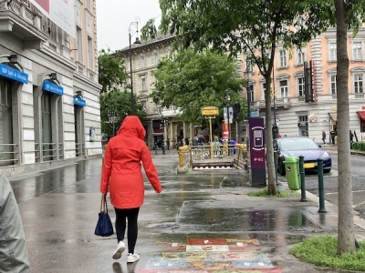 ブダペストは三日目も雨でした。